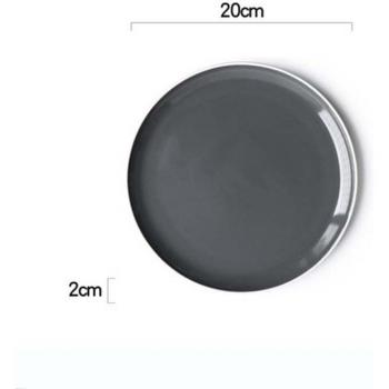 Japanese-Western Style Ceramic Plate