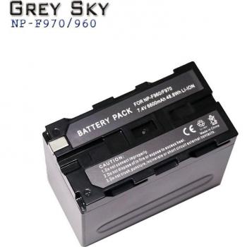 Batterie numérique 7.4V 6600mAh NP-F970 NP-F960 avec chargeur USB