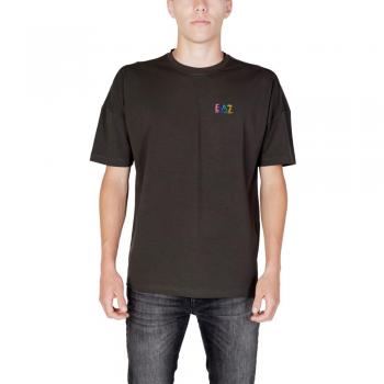 Gray Cotton T-Shirt by Emporio Armani EA7 – M