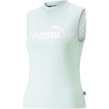 Camiseta de tirantes Puma Slim Logo para Mujer Minty Burst