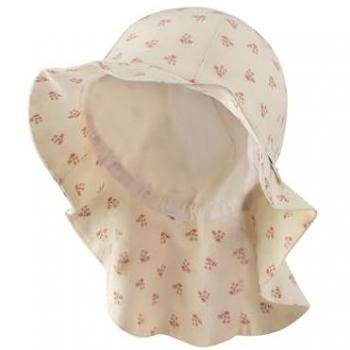 Sterntaler Ballonmütze mit Blumenmotiv natur