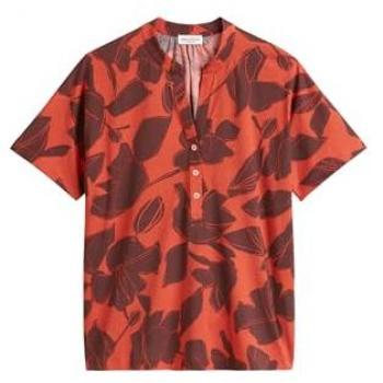 MARC O'POLO Damenbluse Orange XL – Kurzarm