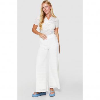 Pantalon chic ample blanc Ivoire Closet London 42