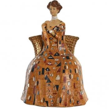 21 cm Yellow Resin Outdoor Decorative Statue