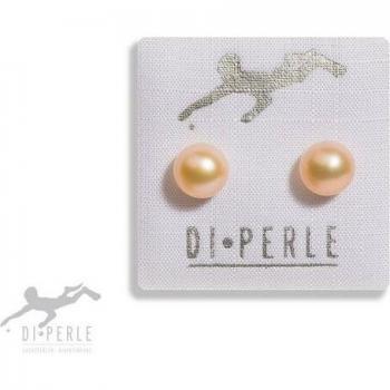 Damen‑Perlendeo – Paar Ohrstecker DI PERLE in Gelbgold (585), Naturfarbe, Ohrringe
