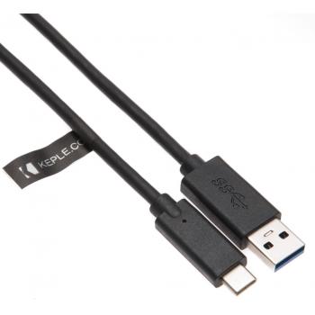 Type C Cable By Keple | Fast Charge Lead for Microsoft Lumia 950, 950 Dual SIM, 950 XL, 950 XL Dual SIM, Nokia 5.1 Plus, X5, X6, 7, 7 plus, 8, 8 Sirocco, N1 | USB C Cable 3.1 (Black 1m / 3.3FT)