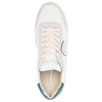 Baskets Philippe Model Homme cuir blanc 40
