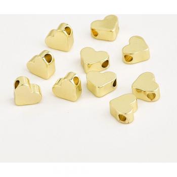 Cuentas Espaciadoras de Latón Color Oro 24K 5MM