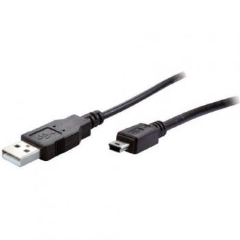 Vedimedia USB 2.0 A/Mini-B Kabel 1m schwarz