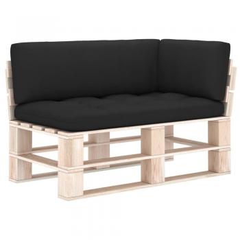 Cuscini per Pallet 3 pz Neri