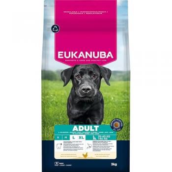 Pollo Eukanuba Premium Set 2 × 3 kg per cani adulti di taglia grande e gigante