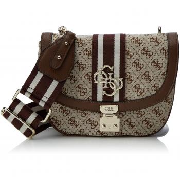 Guess Borsa a Tracolla Vintage, Flap, Donna, Bianco