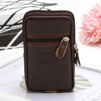 All‑Brand Leather Phone & Coin Pouch