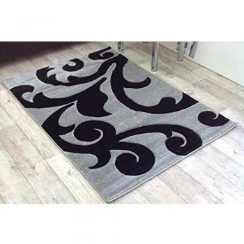 Finsbury Thick Rugs Vine Print Soft Touch Rug Hand Carved