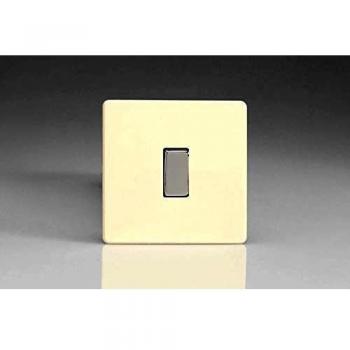 White Chocolate 10A Varilight Rocker Switch – 1‑Gang XDW7S