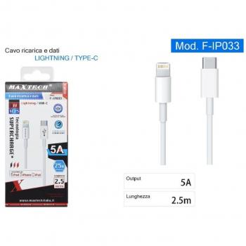 Cable de Datos MaxTech 2.5 m Tipo‑C – iPhone / iPad