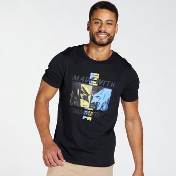 Sable Noir T‑shirt Wolverine – Collection Marvel – Homme – S