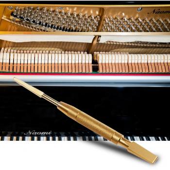 Klavier Tastatur Reibahle Werkzeug Goldfarbe 1 Stück