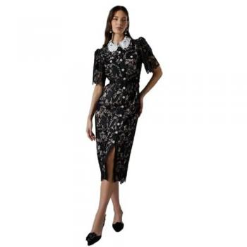 Midnight Coastal Lace Top-Dress