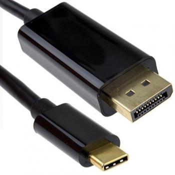 USB Type-C to DisplayPort Converter Cable UHD 4K @60Hz, Black, 2m