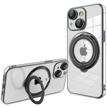 Funda Negra Cool Ring para iPhone 15 Plus