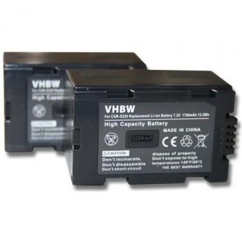 Vhbw Lithium-Ionen Akku 1700 mAh für Panasonic NV-GS11, NV-GS15, NV-EX21, NV-GS1, NV-EX3