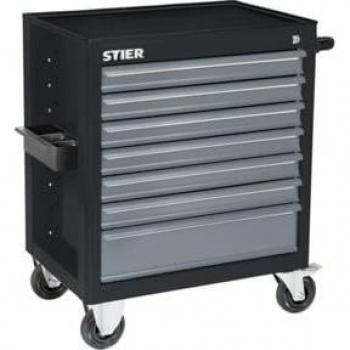 Chariot de montage Black‑Edition STIER, 7 tiroirs, 300 kg