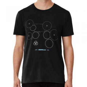 John Bonham: Camiseta de Baterista Legendario Negro XL