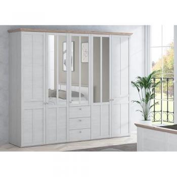 FORTE Kleiderschrank 254,4 x 216,6 x 62,1 cm (B/H/T)