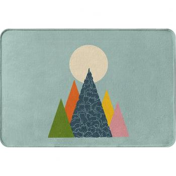Rainbow Peak Geometric Landscape Anti-Slip Rug