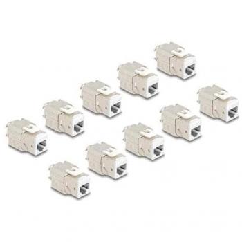 Modulo RJ45 Keystone Femmina LSA Cat6A: Set 10, Facile Montaggio