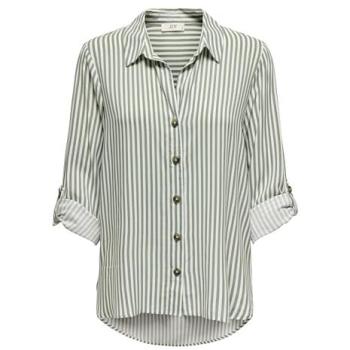 Blusa JDY Laurel Vida en Verde/Blanco