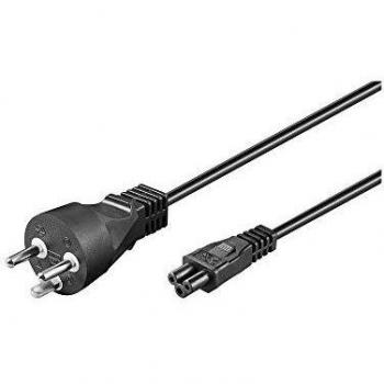 Goobay 30857 Netzanschlusskabel Dänemark, 2 m, Schwarz, Dänemark-Stecker