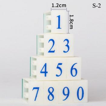 Plastic Number Stamp Set for Scrapbooking