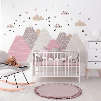 Décoration Murale Bébé Montagnes Scandinaves
