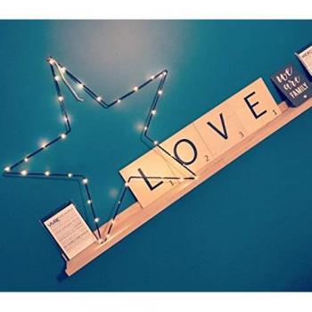 Wandspruch Scrabble Buchstaben Set »Love« (4 St., Wanddeko)