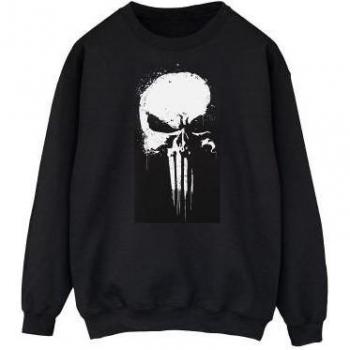Sudadera de Algodón Punisher Calavera Negra