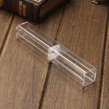 Organizador de bolígrafos de plástico transparente
