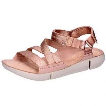 Sandalias de Mujer Clarks Tri Sienna, Talón Abierto, Dorado