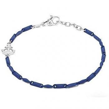 Comete Bracciale Uomo Soft Touch Argento UBR941 Ancora Blue