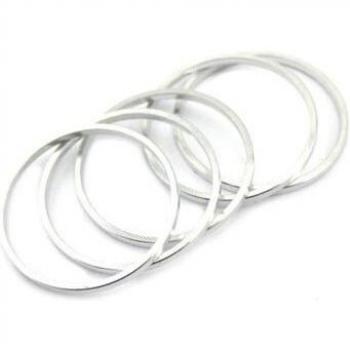 2pcs Aluminum Crank Screw Nut Ring and Washer for Bikes