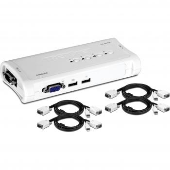 Switch KVM USB 4 Puertos TRENDnet TK-407K