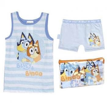 Niño pijama Bluey 2 años tono azul pálido