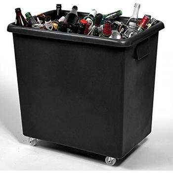 Glass Bottle Recycling Bin – 135L Black