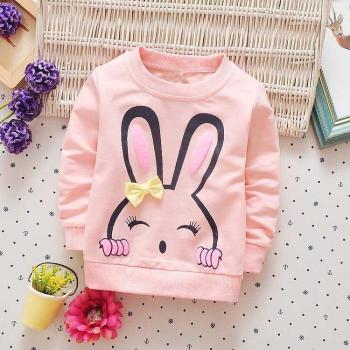 Princesse Coton T-shirt Longes Manches Doux Enfants