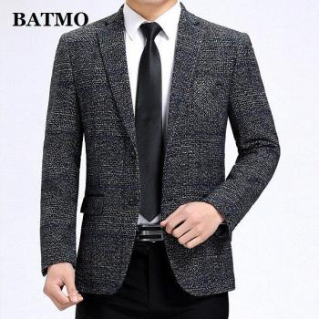Batmo Chaqueta Casual de Cuadros para Hombre