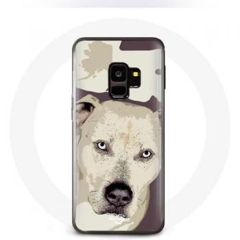 Samsung Galaxy S9 Hoesje Witte Pitbull