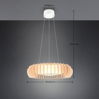 Monte Pendelleuchte, LED, 40W, Ø 60 cm, einstellbare Lichtfarbe
