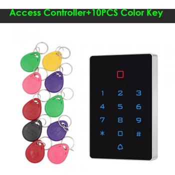 Control de Acceso RFID, Teclado Retroiluminado Independiente, 125kHz, Kit para Puerta con WG 26