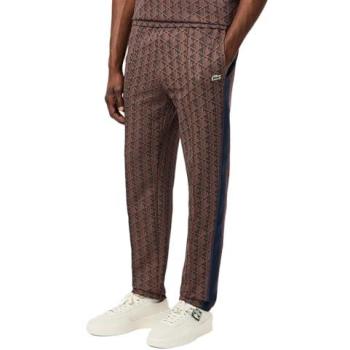 Pantaloni Lacoste Paris Monogram Marrone Blu L (Ripetuto)